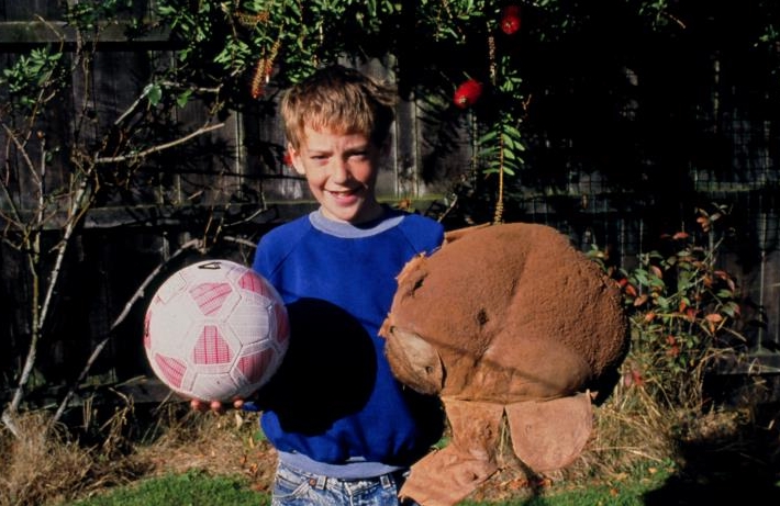 Giant Puffball from New Zealand showing smooth white surface